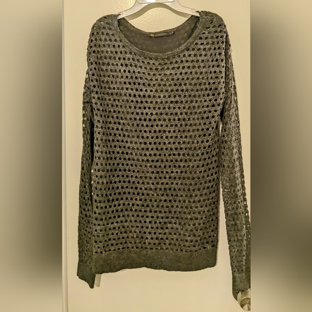 Soft Long Sleeve Circle Design Sweater with Lining